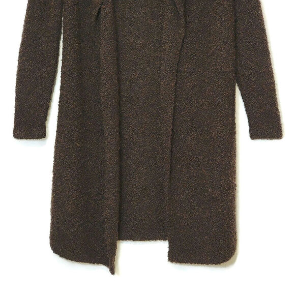 J. McLaughlin Alpaca Wool Blend Boucle Brown Duster Cardigan Sweater Size XS - Picture 4 of 13